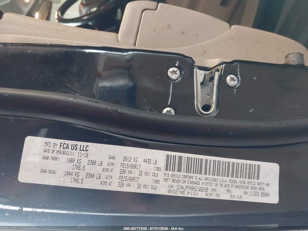 1C4NJPFA9HD188209 2017 JEEP PATRIOT photo no. 9