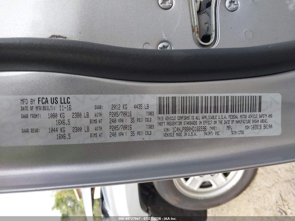 1C4NJPBB0HD166596 2017 JEEP PATRIOT photo no. 9
