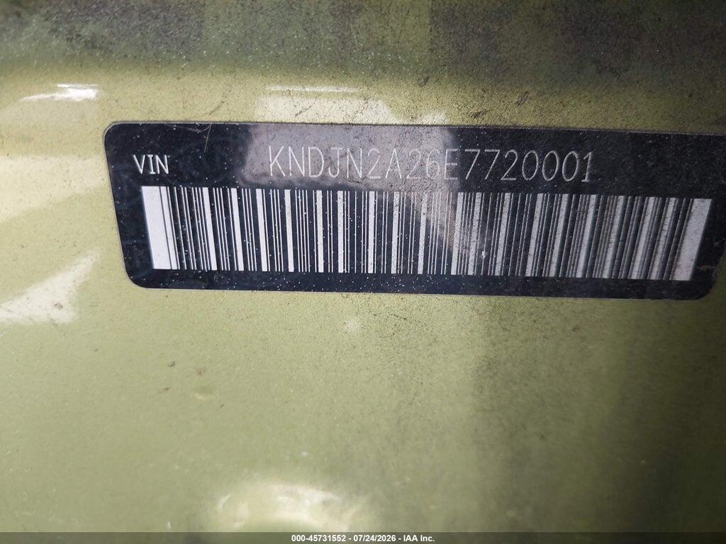 KNDJN2A26E7720001 2014 KIA SOUL photo no. 9