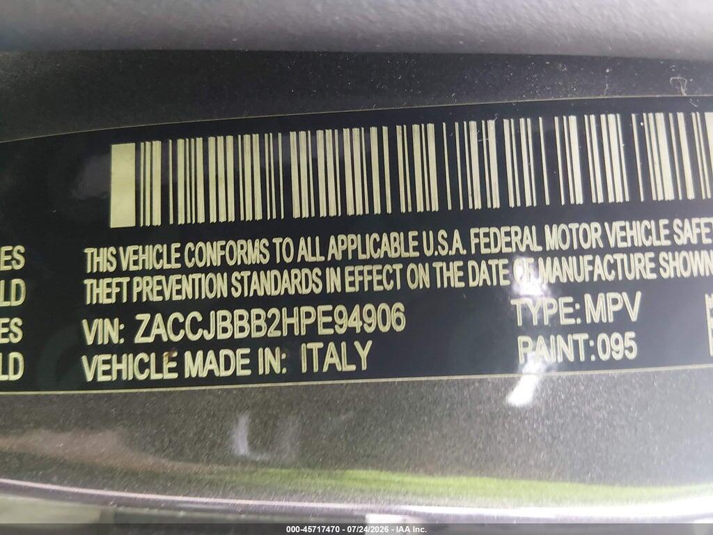 ZACCJBBB2HPE94906 2017 JEEP RENEGADE photo no. 9