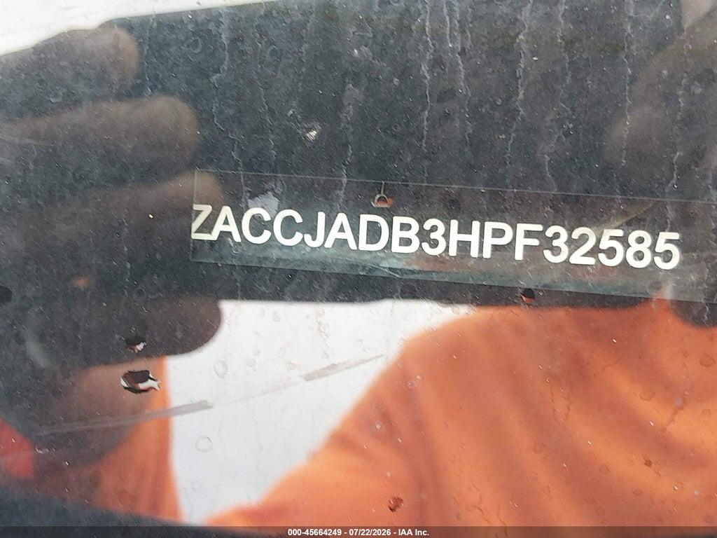 ZACCJADB3HPF32585 2017 JEEP RENEGADE photo no. 9