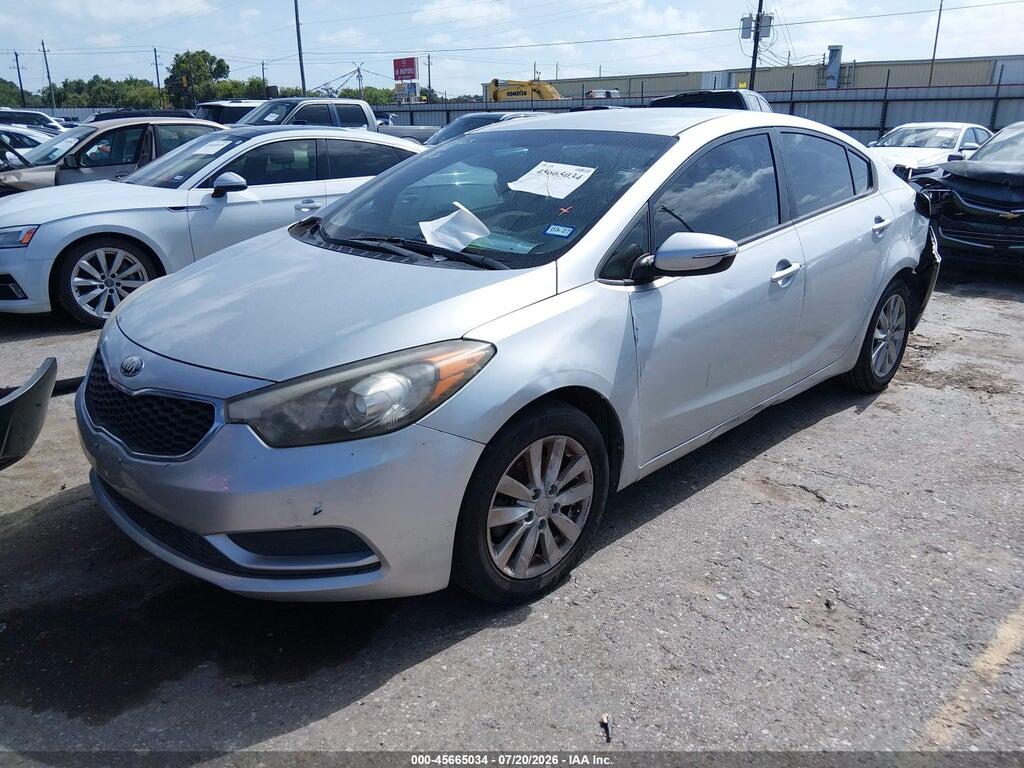 KNAFX4A6XE5078552 2014 KIA FORTE photo no. 2