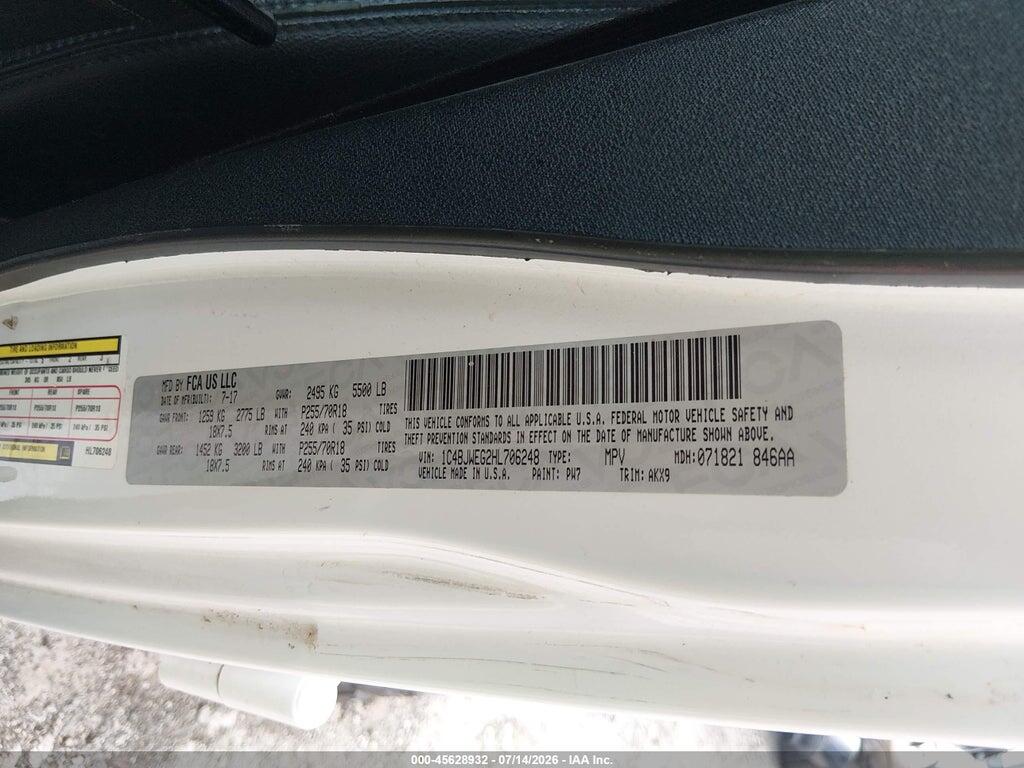 1C4BJWEG2HL706248 2017 JEEP WRANGLER UNLIMITED photo no. 9