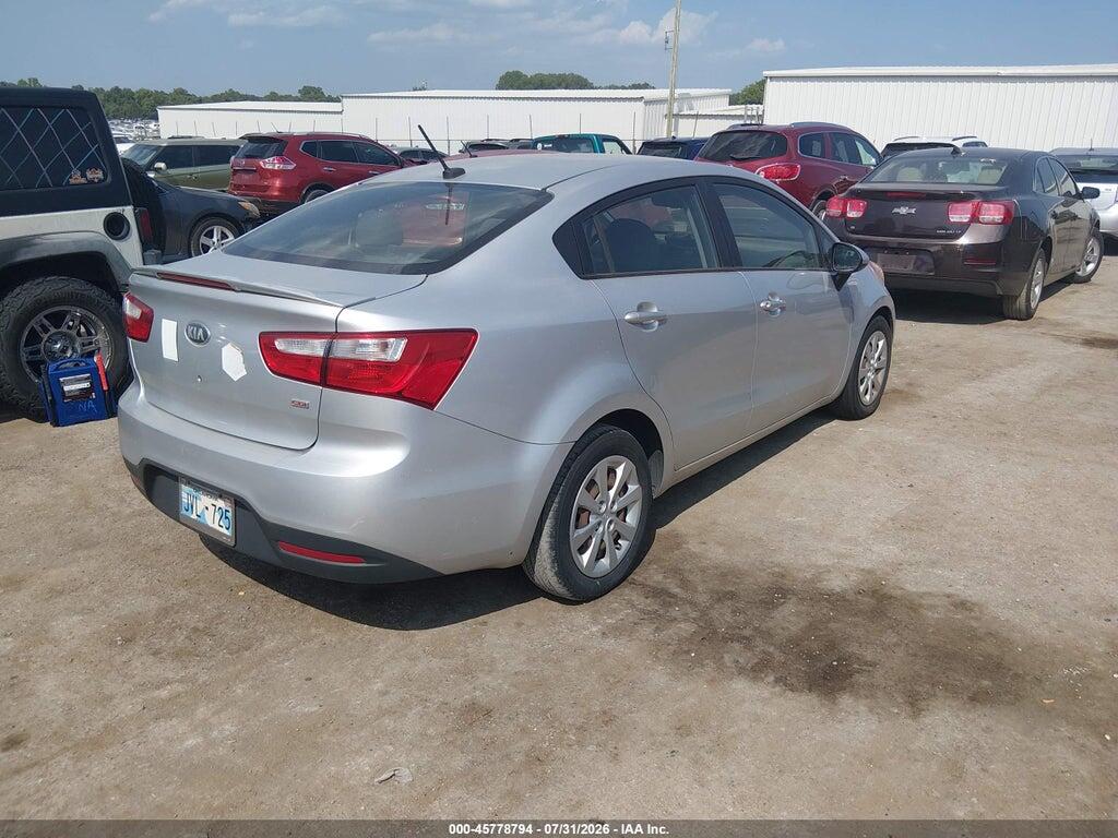 KNADM4A37E6400600 2014 KIA RIO photo no. 4