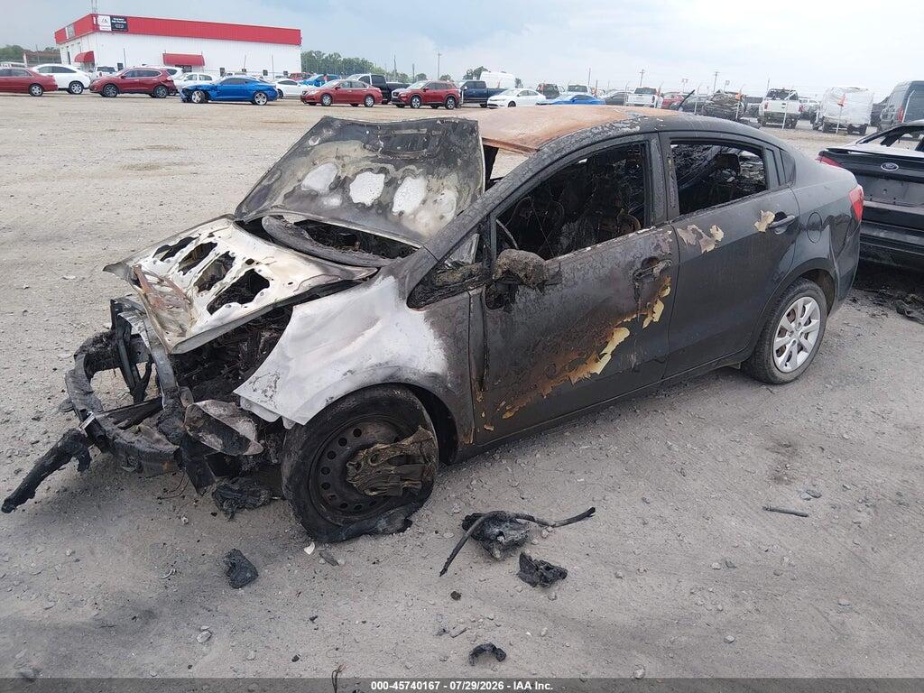 KNADM4A31E6391733 2014 KIA RIO photo no. 2