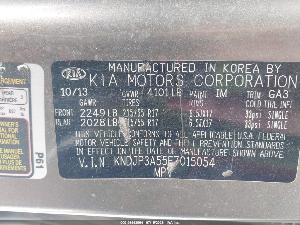 KNDJP3A55E7015054 2014 KIA SOUL photo no. 9