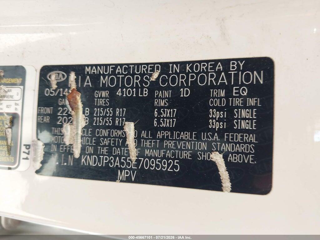 KNDJP3A55E7095925 2014 KIA SOUL photo no. 9