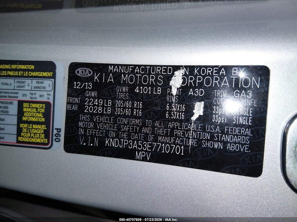 KNDJP3A53E7710701 2014 KIA SOUL photo no. 9