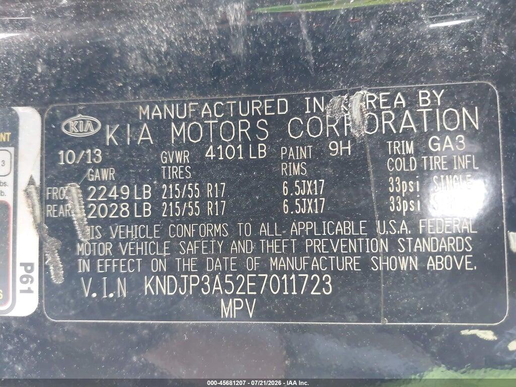 KNDJP3A52E7011723 2014 KIA SOUL photo no. 9