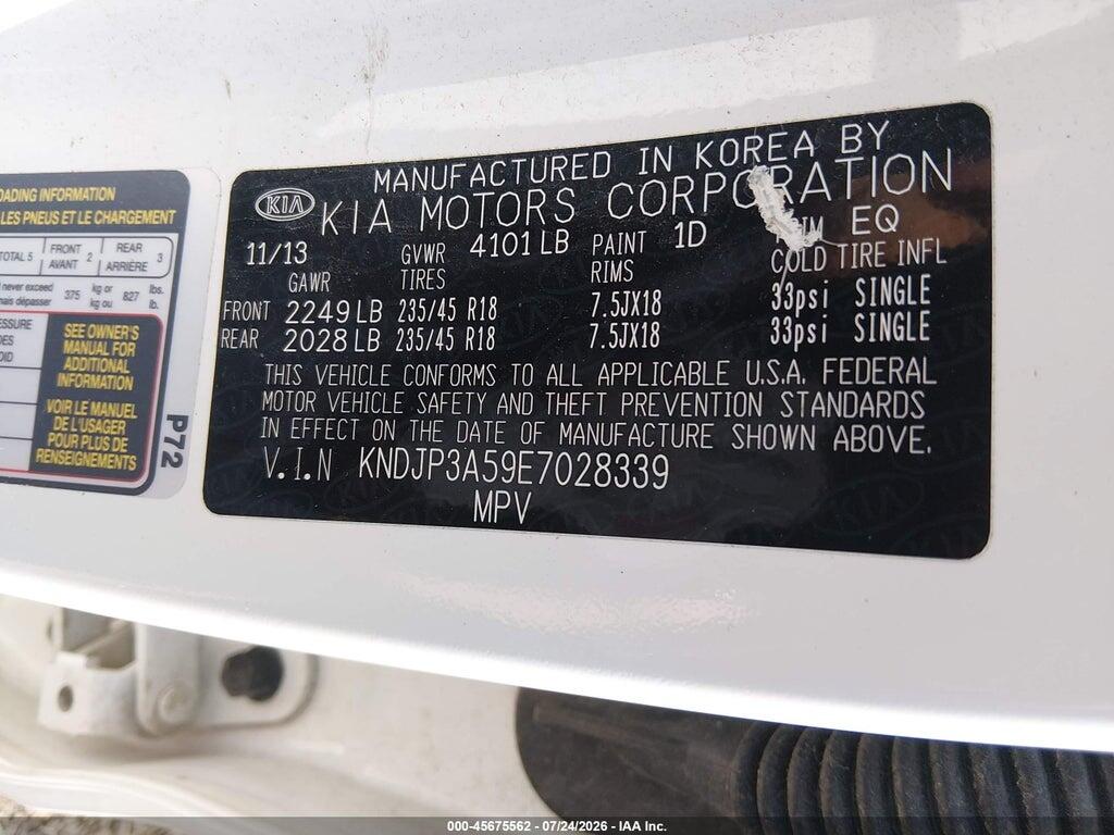 KNDJP3A59E7028339 2014 KIA SOUL photo no. 9