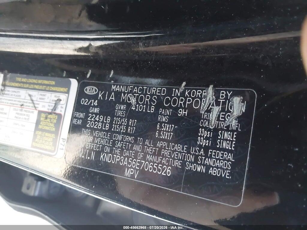 KNDJP3A56E7065526 2014 KIA SOUL photo no. 9