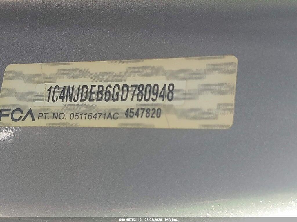 1C4NJDEB6GD780948 2016 JEEP COMPASS photo no. 9