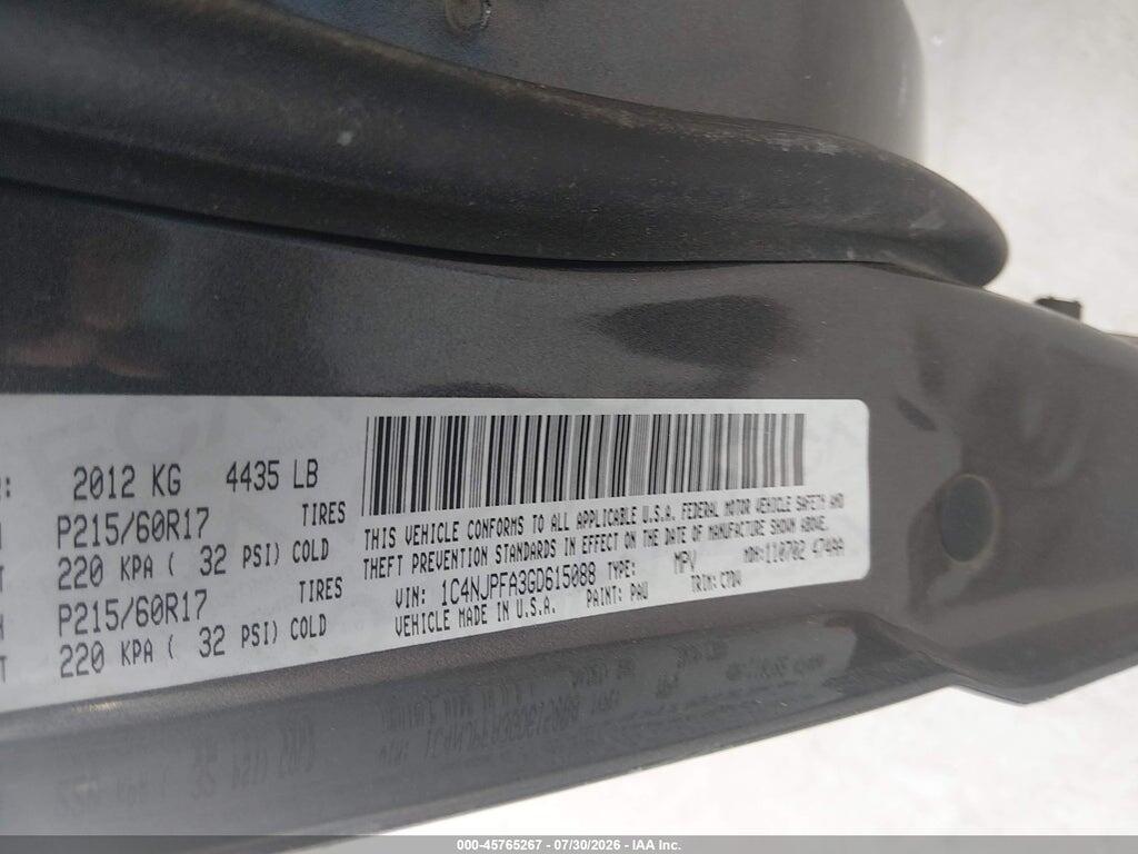 1C4NJPFA3GD615088 2016 JEEP PATRIOT photo no. 9