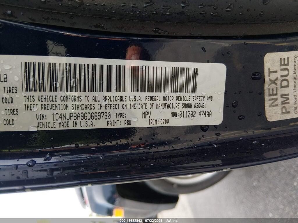 1C4NJPBA9GD669730 2016 JEEP PATRIOT photo no. 9