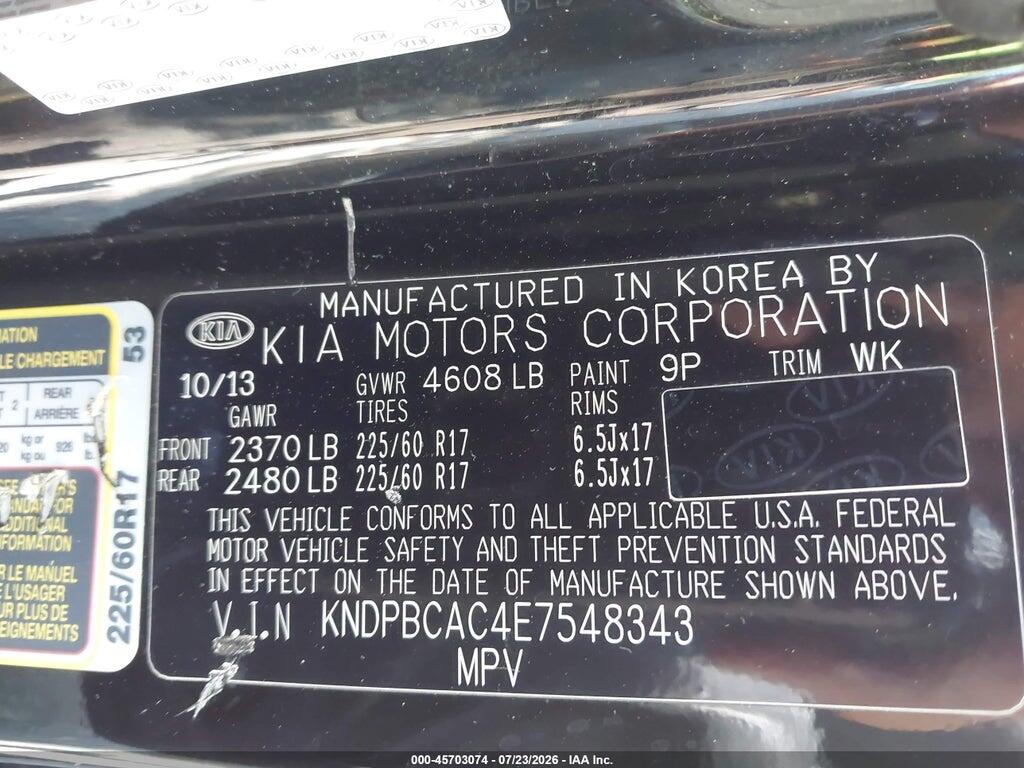 KNDPBCAC4E7548343 2014 KIA SPORTAGE photo no. 9