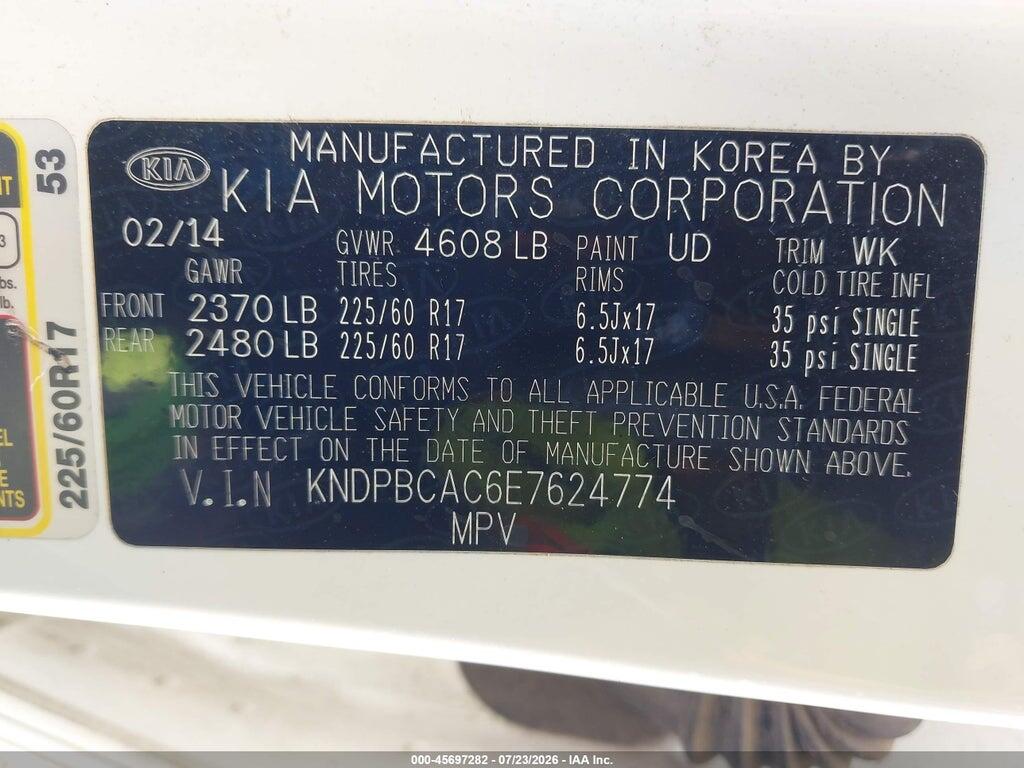 KNDPBCAC6E7624774 2014 KIA SPORTAGE photo no. 9
