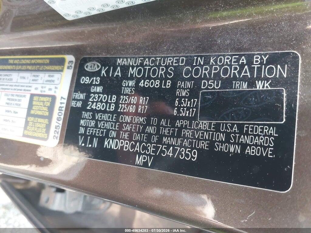 KNDPBCAC3E7547359 2014 KIA SPORTAGE photo no. 9