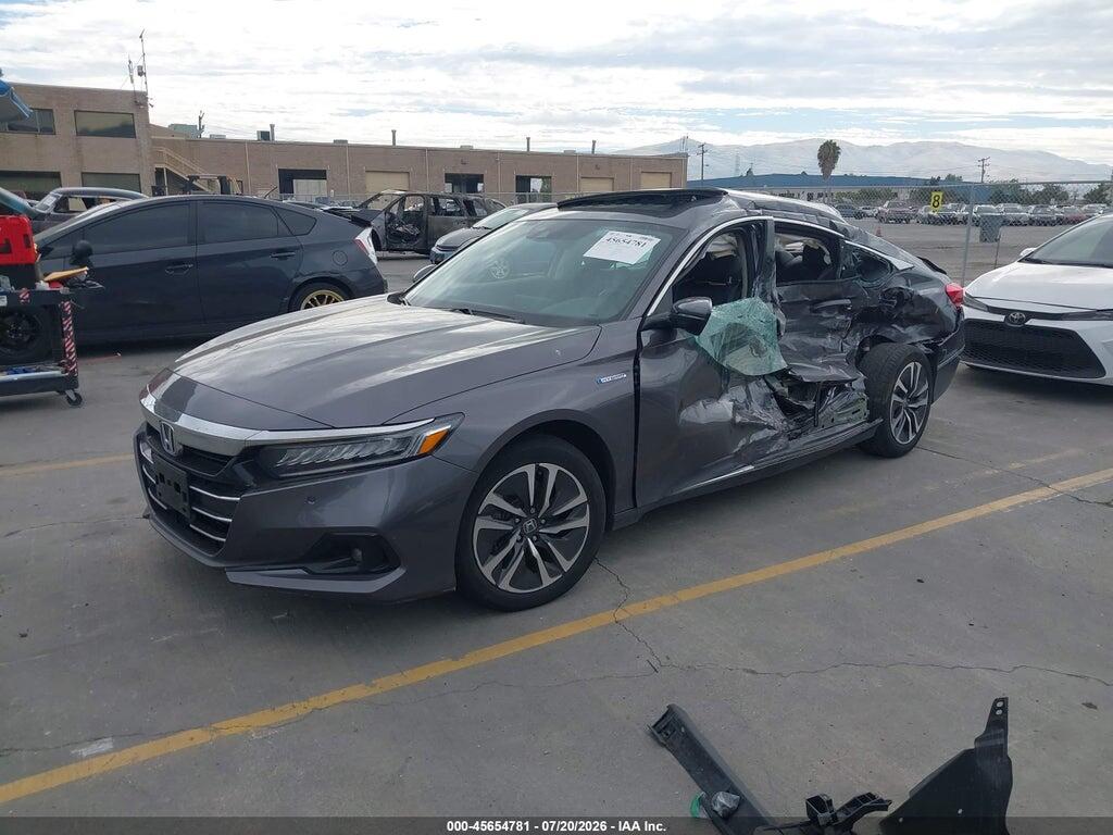 1HGCV3F55MA023066 2021 HONDA ACCORD HYBRID photo no. 2