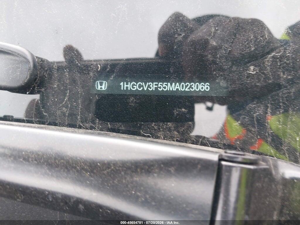 1HGCV3F55MA023066 2021 HONDA ACCORD HYBRID photo no. 9