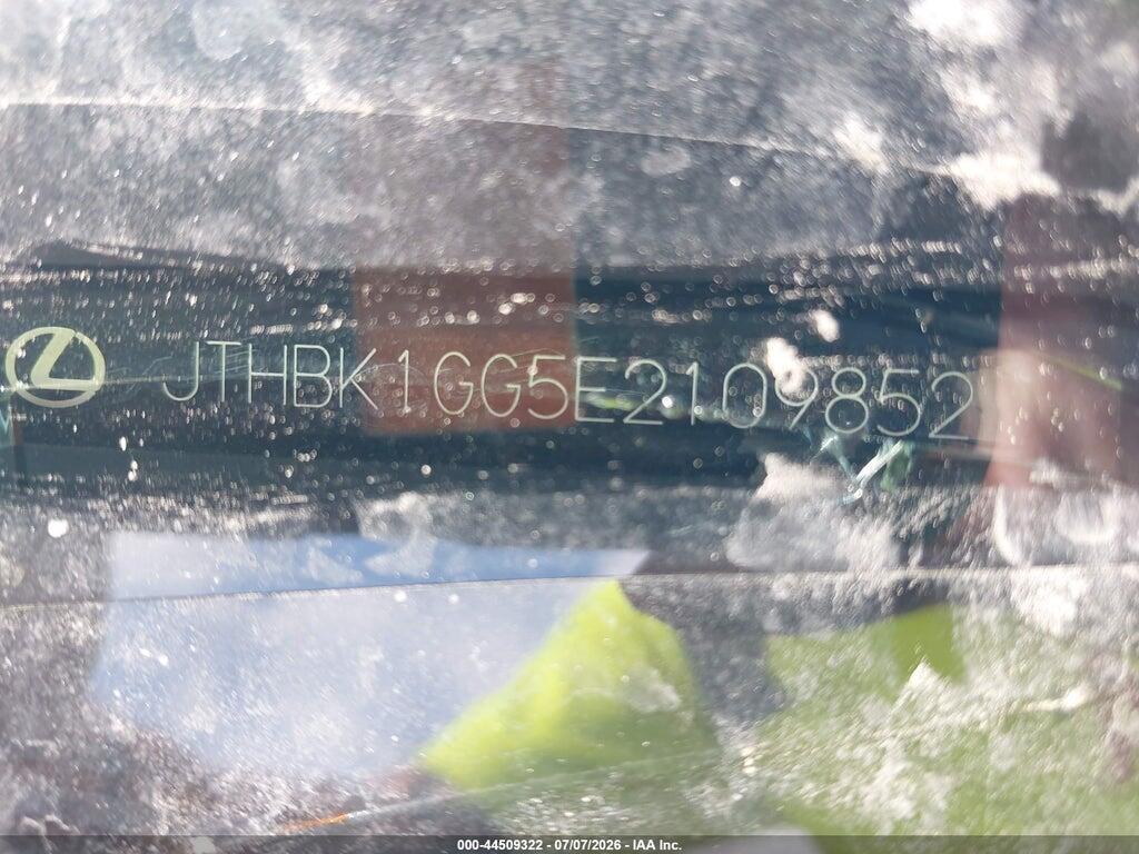 JTHBK1GG5E2109852 2014 LEXUS ES 350 photo no. 9
