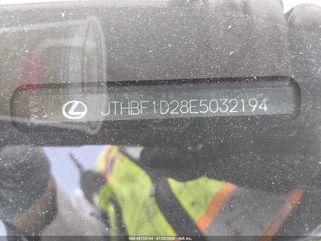 JTHBF1D28E5032194 2014 LEXUS IS 250 photo no. 9