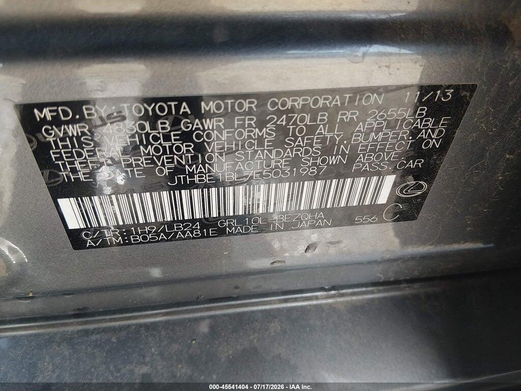 JTHBE1BL7E5031987 2014 LEXUS GS 350 photo no. 9