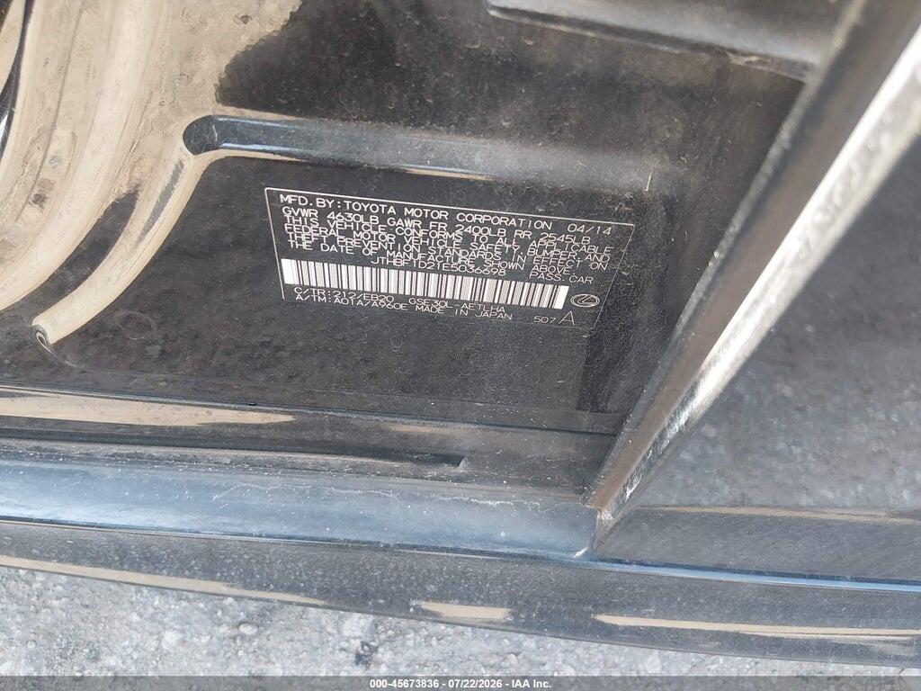 JTHBF1D21E5036698 2014 LEXUS IS 250 photo no. 9