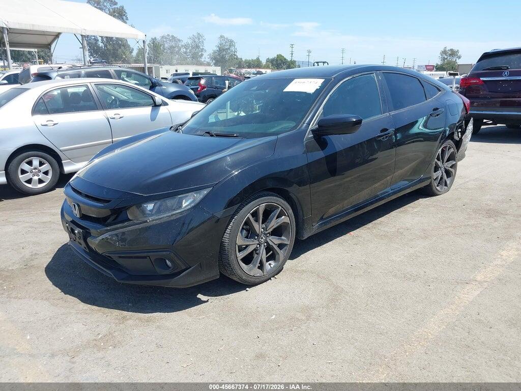 2HGFC2F83MH537619 2021 HONDA CIVIC photo no. 2