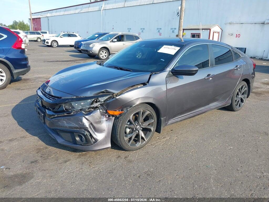 2HGFC2F82MH535179 2021 HONDA CIVIC photo no. 2