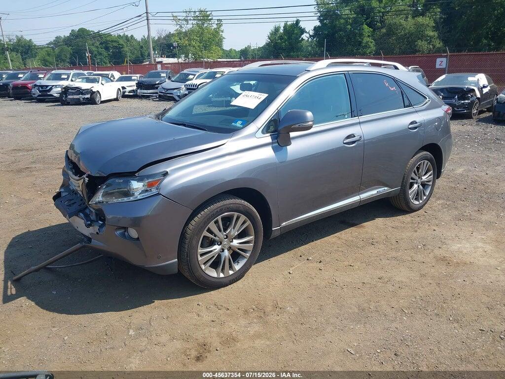 JTJBC1BA0E2069551 2014 LEXUS RX 450H photo no. 2