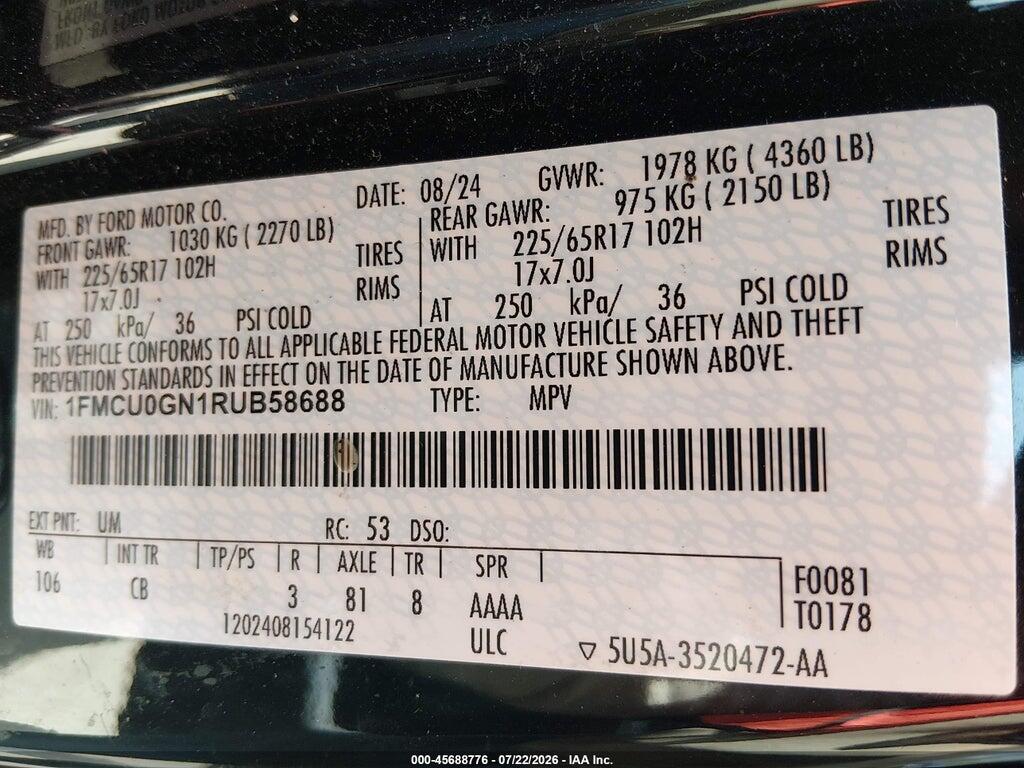 1FMCU0GN1RUB58688 2024 FORD ESCAPE photo no. 6