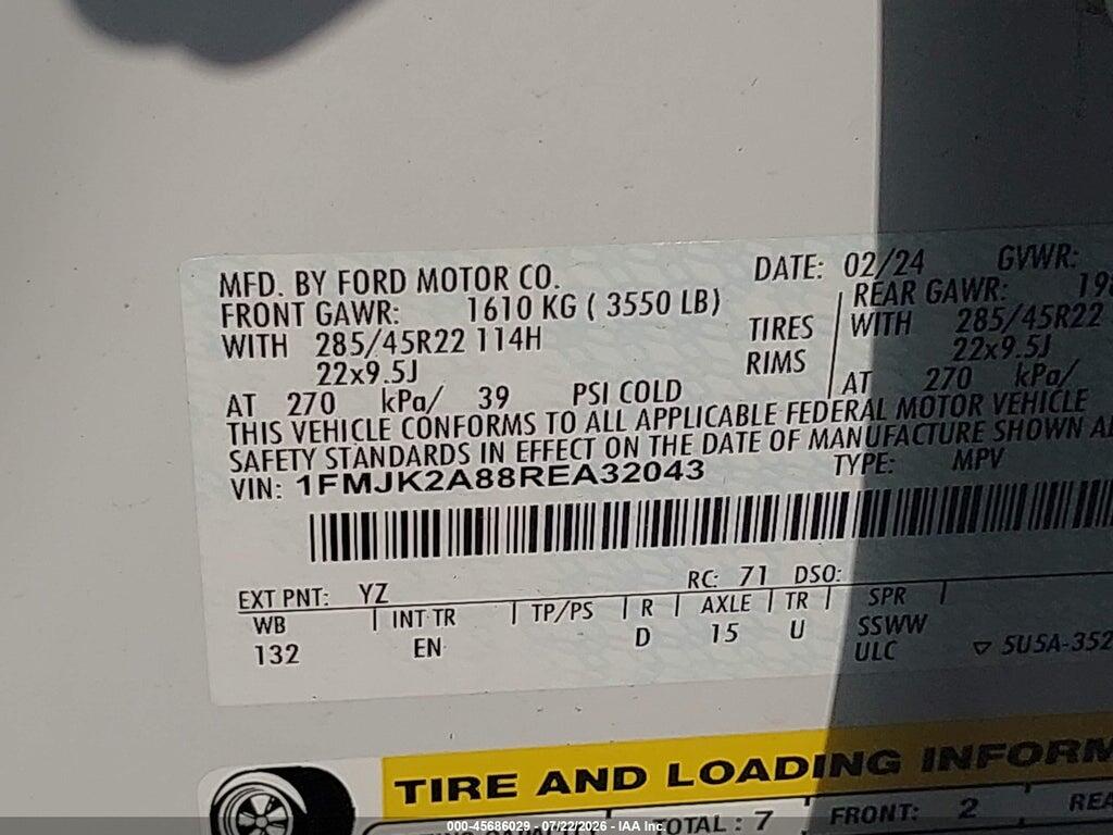 1FMJK2A88REA32043 2024 FORD EXPEDITION photo no. 9