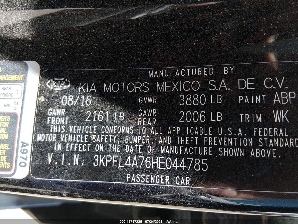 3KPFL4A76HE044785 2017 KIA FORTE photo no. 9