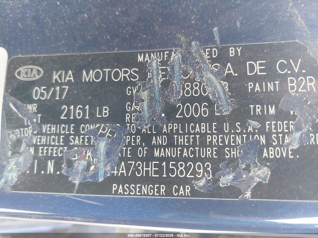 3KPFK4A73HE158293 2017 KIA FORTE photo no. 9