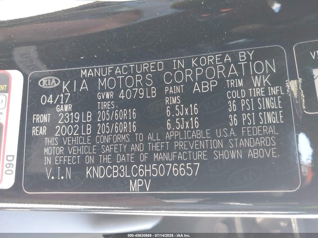 KNDCB3LC6H5076657 2017 KIA NIRO photo no. 9