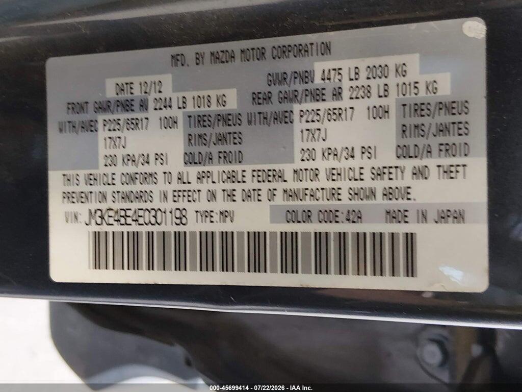 JM3KE4BE4E0301198 2014 MAZDA CX-5 photo no. 9
