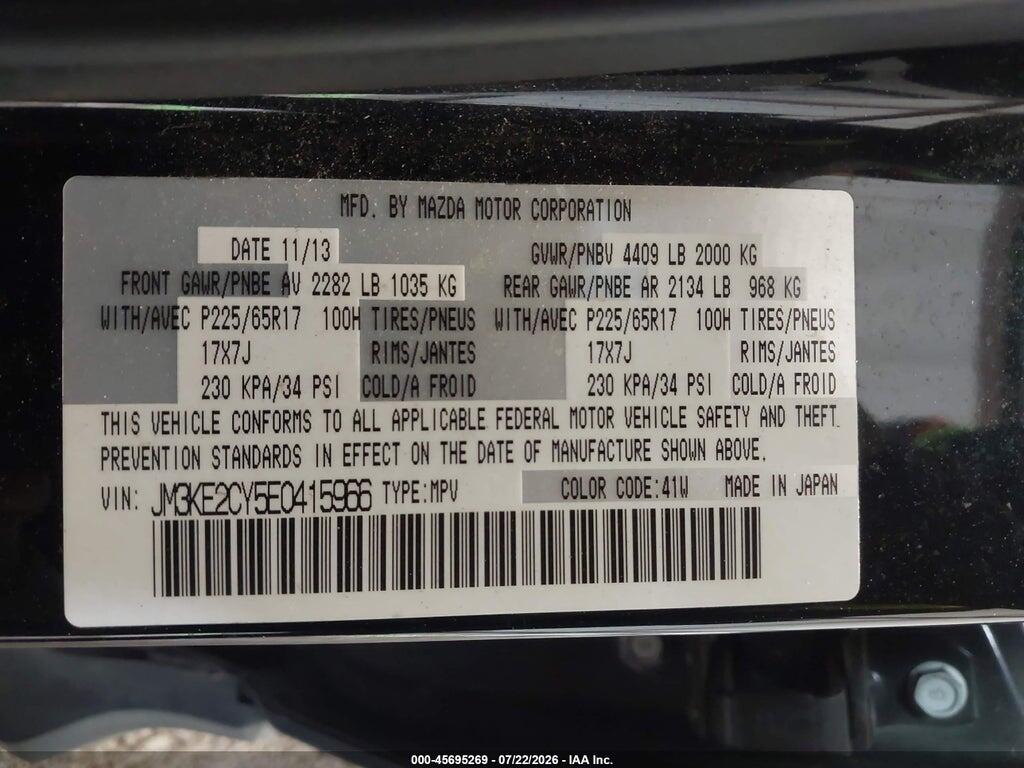JM3KE2CY5E0415966 2014 MAZDA CX-5 photo no. 9