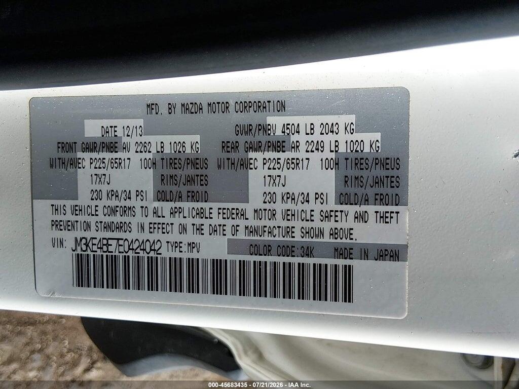 JM3KE4BE7E0424042 2014 MAZDA CX-5 photo no. 9