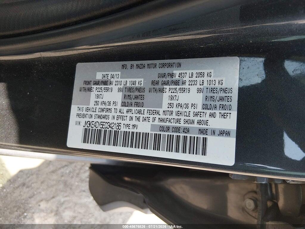 JM3KE4DY5E0342186 2014 MAZDA CX-5 photo no. 9