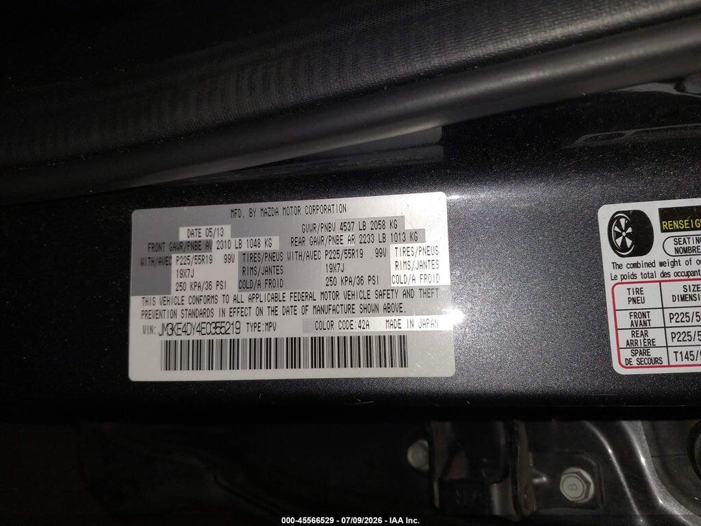 JM3KE4DY4E0355219 2014 MAZDA CX-5 photo no. 9