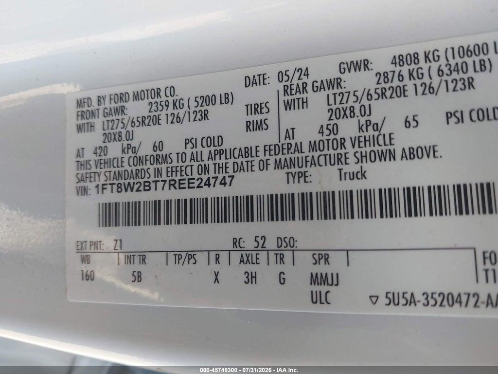 1FT8W2BT7REE24747 2024 FORD F-250 photo no. 8