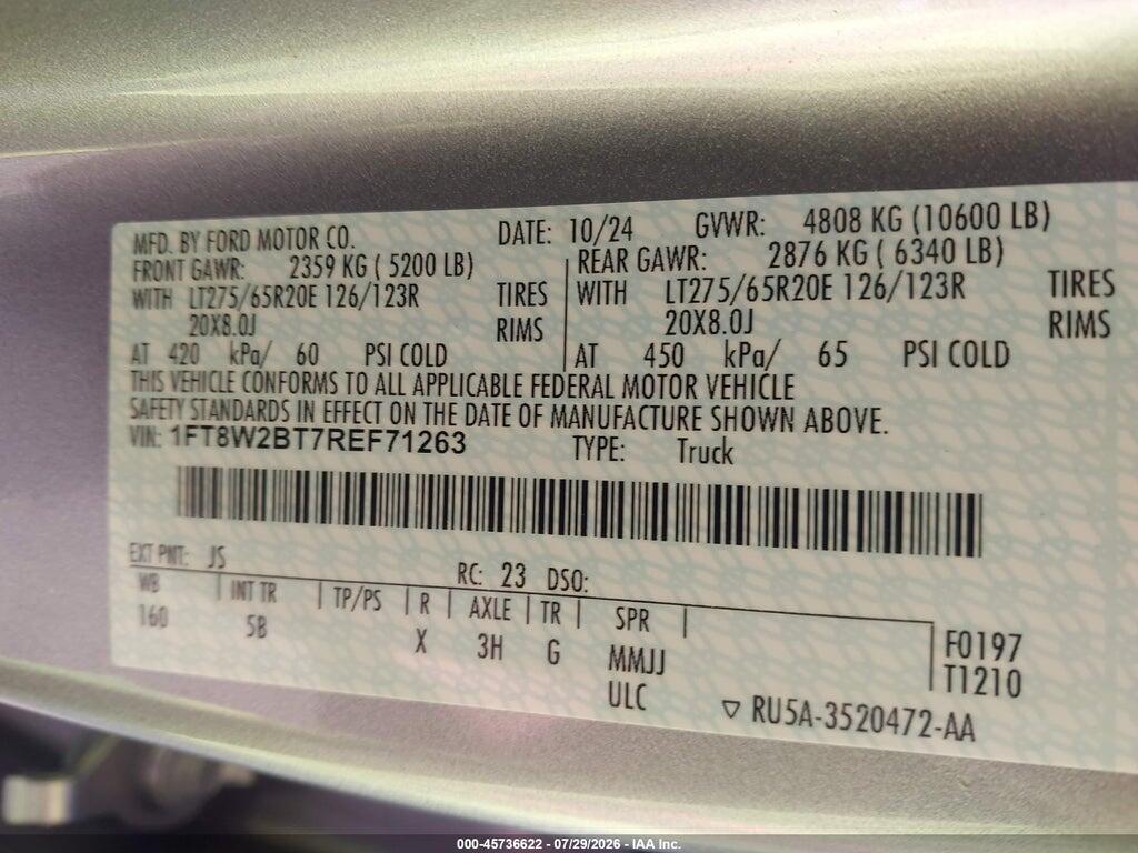 1FT8W2BT7REF71263 2024 FORD F-250 photo no. 8