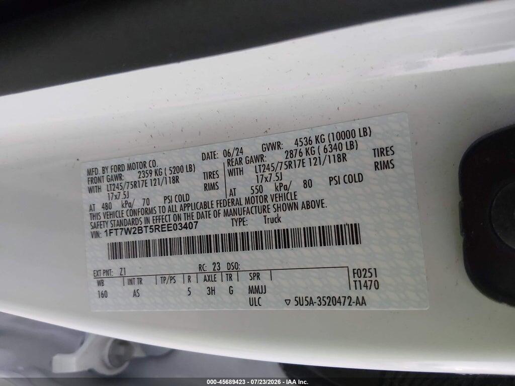 1FT7W2BT5REE03407 2024 FORD F-250 photo no. 9