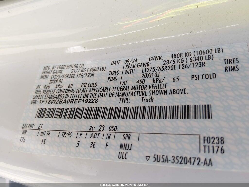 1FT8W2BA0REF19228 2024 FORD F-250 photo no. 9