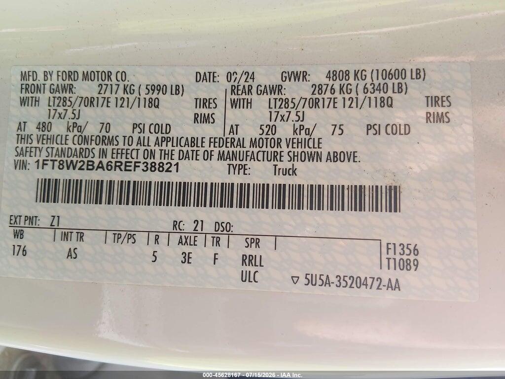 1FT8W2BA6REF38821 2024 FORD F-250 photo no. 8