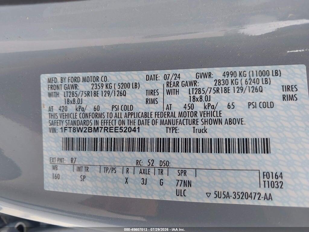 1FT8W2BM7REE52041 2024 FORD F-250 photo no. 8