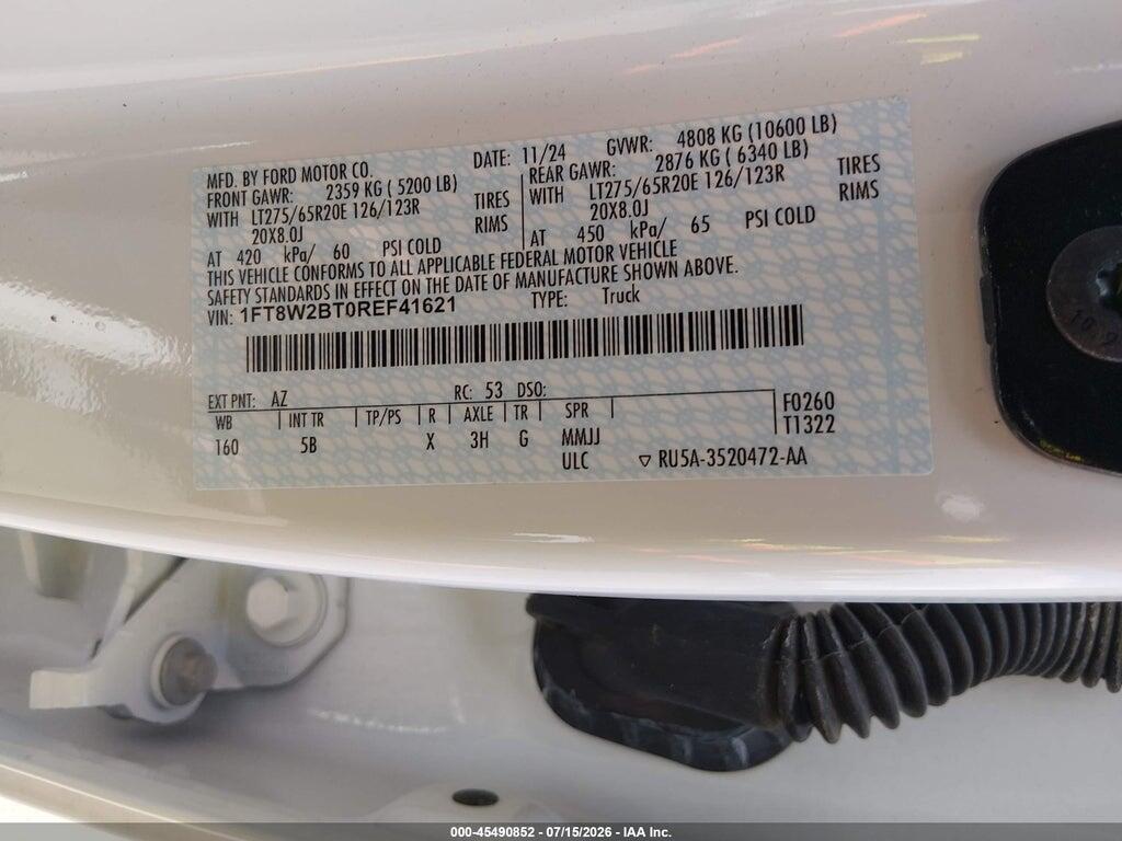 1FT8W2BT0REF41621 2024 FORD F-250 photo no. 8