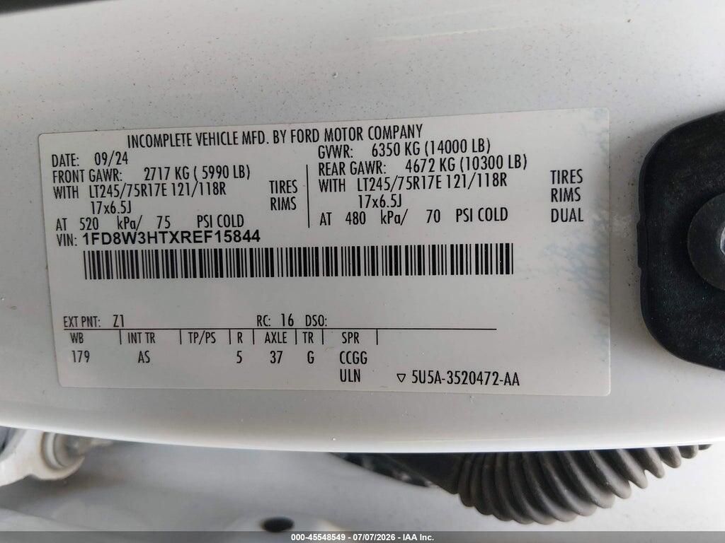 1FD8W3HTXREF15844 2024 FORD F-350 CHASSIS photo no. 8