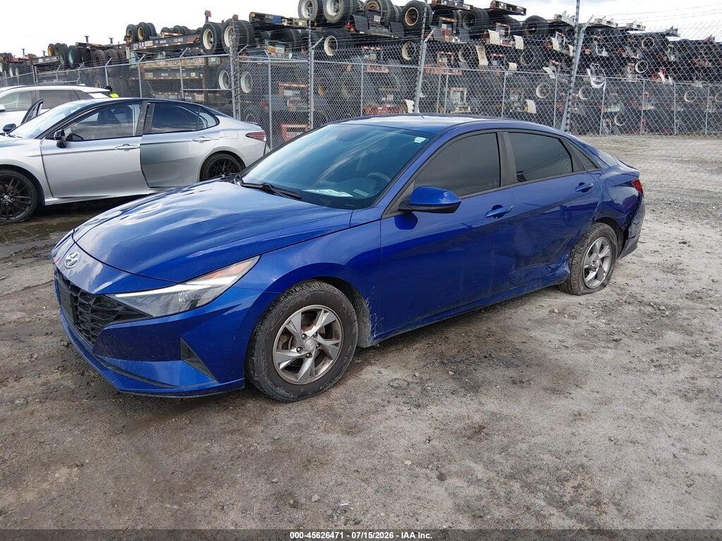 5NPLL4AG3MH050651 2021 HYUNDAI ELANTRA photo no. 2