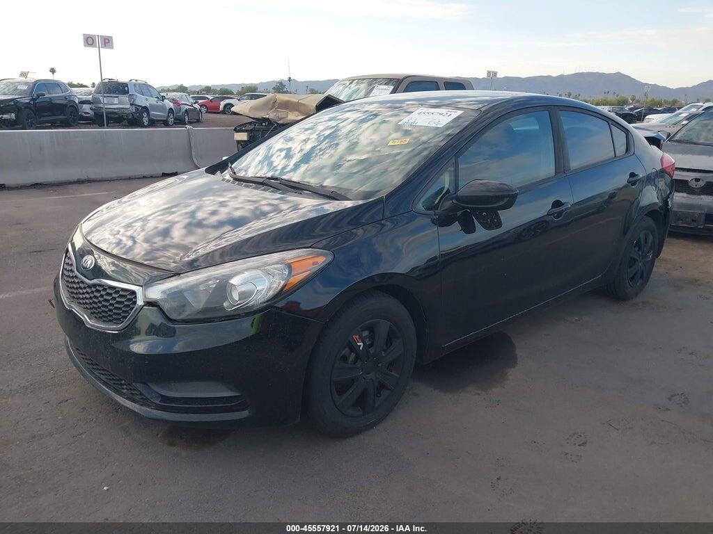 KNAFK4A62G5584345 2016 KIA FORTE photo no. 2